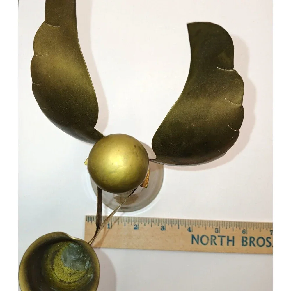 Vintage Brass Angel Candle Holder Christmas Decoration Rustic Farmhouse 7.5 in